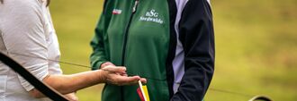 BSG Nordwalde Bogenschießen Pfeil einlegen